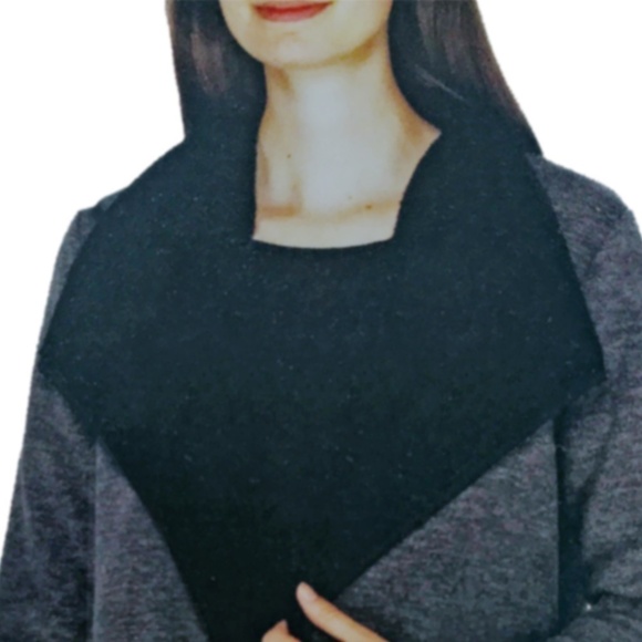 Nicole Miller Cardigan Jacket Coat Sherpa Lined Duster Large Lapel Cozy Warm NIP - Picture 3 of 9